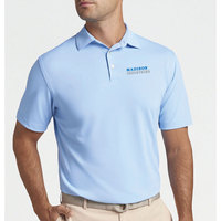 Peter Millar Men's Solid Performance Polo - Self Collar